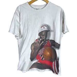 Men's THC The Holy Couture Retro 90s Michael Jordan White T-Shirt - L
